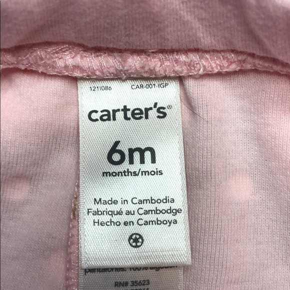 🛎 Carter’s Girl Pink. White & Gold Tutu Leggings (6 Months) (SALE!) - Picture 5 of 5